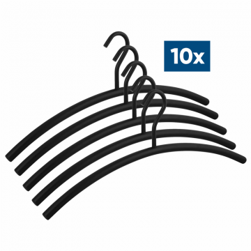 10x-Kledinghanger-16mm,-open-oog,-RVS-304,-zwart