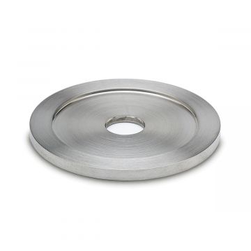 Rozet met boring 10 mm Eolia voor buis Ø 25,4 mm RVS-304 mat geslepen