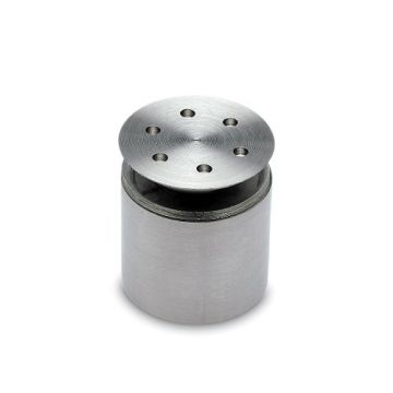 Paneeldrager met verzonken kap Dewine voor glasdikte 8-12 mm RVS-304 mat geslepen