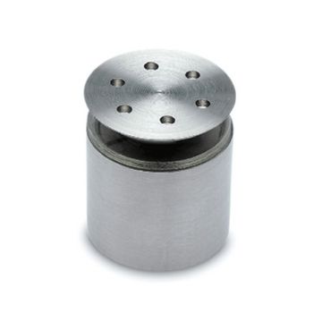 Paneeldrager met verzonken kap, L 19 mm, voor glasdikte 8 - 12 mm