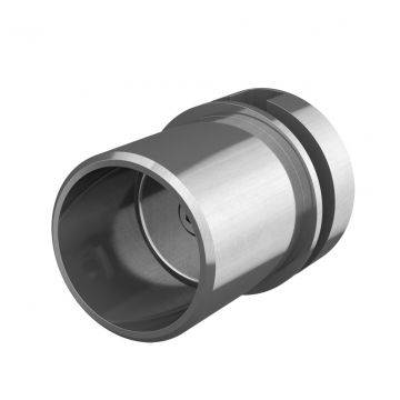 Adapter en schroef voor muurflens buis 33,7 mm vast RVS-316 mat geslepen model 3523