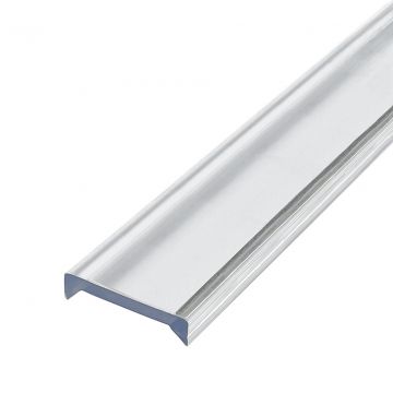 Glasrandbescherming voor glasdikte 16,76 - 17,52 mm lengte 2500 mm kunststof transparant