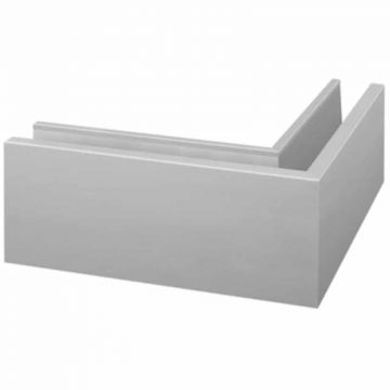 Vloerprofiel 90° buitenhoek Easy Glass Up topmontage model 6611 aluminium geanodiseerd