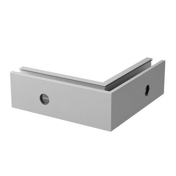 Vloerprofiel 90° buitenhoek Easy Glass Up topmontage model 6621 aluminium geanodiseerd