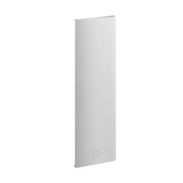 Eindkap Easy Glass Pro zijmontage links 220 x 65 mm model 8142 aluminium (geanodiseerd)