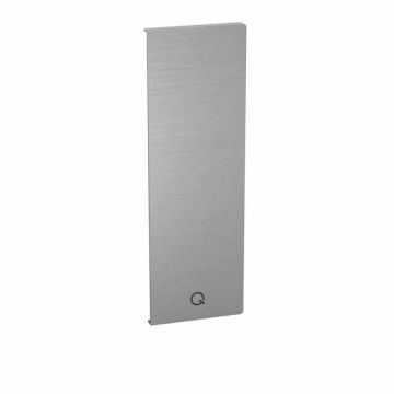 Eindkap Easy Glass Smart links, zijmontage, 205 x 68 mm, model 8242, aluminium (geanodiseerd)