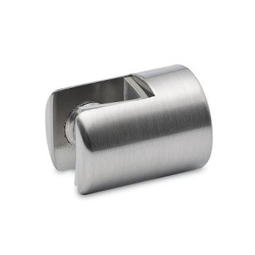Paneeldrager Tibelda voor glasdikte 6-10 mm zamak RVS look