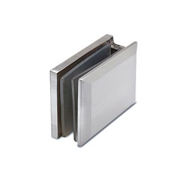 Hoekverbinder Sona glas/wand RVS-304 mat geslepen