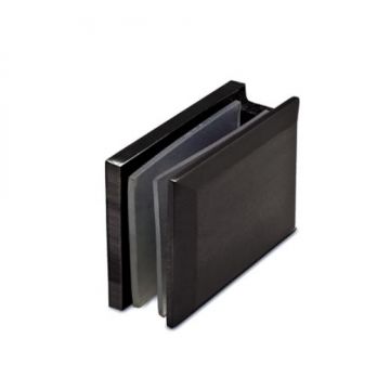 Hoekverbinder Sona glas/wand RVS-304 zwart
