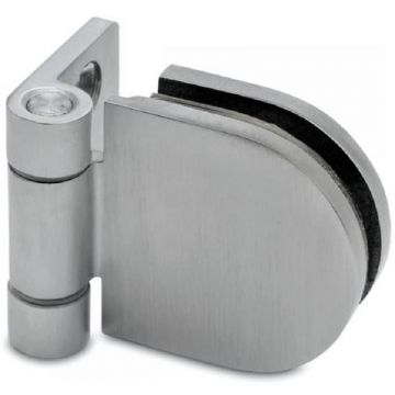 Glasdeurscharnier voor glasdikte 6 - 10 mm RVS-304 glanzend gepolijst model 0202
