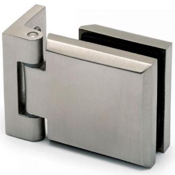 Glasdeurscharnier voor glasdikte 6 - 10 mm RVS-304 mat geslepen model 0306