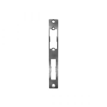 Vlakke sluitplaat voor elektrische deuropener 176 x 23,5 x 3 mm RVS-304