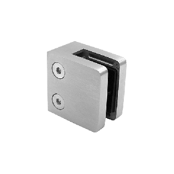 Glasklem vlak RVS-304 mat geslepen
