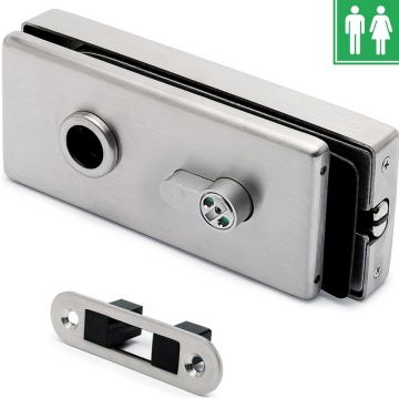 Glasdeurloopslot voor toilet, met magnetische schoot