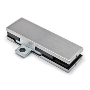 Bovendraaischoen, met aanslag, M8, voor glasdikte 10 - 12 mm