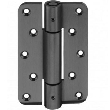 Opschroefscharnier voor houten deur RVS-304 zwart PVD coating model 2402
