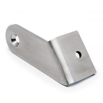 Hoekverbinder 45° Annelein voor buis Ø 38,1 mm links RVS-304 mat geslepen