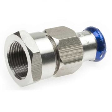 Koppeling recht vlakdichtend, 22 mm, V-1 inch bi
