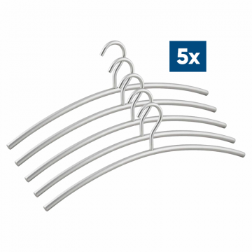 5x Kledinghanger 12 mm, open draaibaar oog, RVS-304