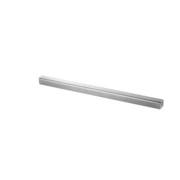 Recht eindstuk voor U-profiel, 28 x 26 x 2,0 mm RVS-316 mat geslepen model 6366