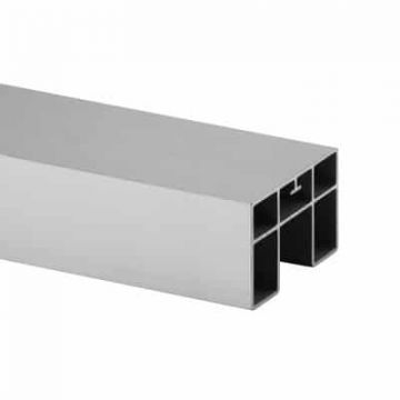 U-profielbuis 65 x 40 x 1,5 mm aluminium (mat zilver effect)