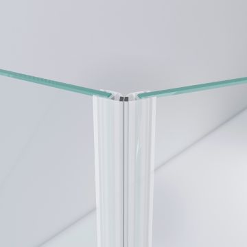 Magneetstrip 135Â° voor glasdeur Danisha 10 mm PVC transparant