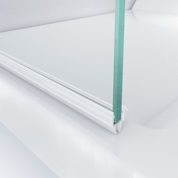 Afdichtingsprofiel voor glasdeur Vivica 8 - 10 mm PVC zwart