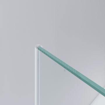 Afdichtingsprofiel met lip voor glasdeur Alraune 8 mm PVC transparant