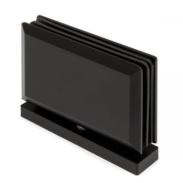 Glasdeurscharnier Jelse vloer/plafondmontage RVS-304 zwart