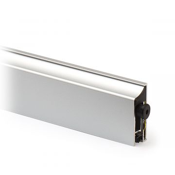 Valdorpel, zelfklevend Clarita 925 mm DIN rechts aluminium mat geanodiseerd