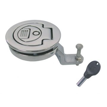 Luiksluiting rond met slot, 61 mm