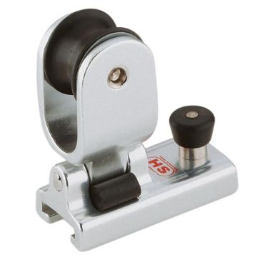 Sprenger 20 x 3 mm genuaslede 65 mm met katrol Ø 30 mm aluminium zilver geanodiseerd