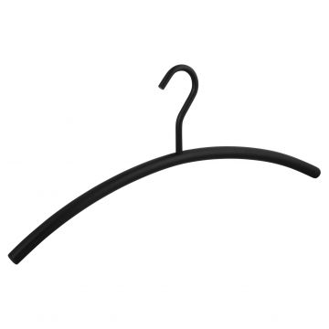 Kledinghanger 16 mm open oog zwart