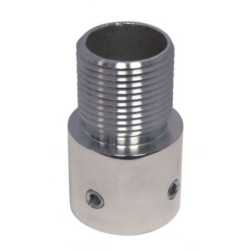 Antennevoet met buisaansluiting, 3/4 inch RVS-316 (A4)