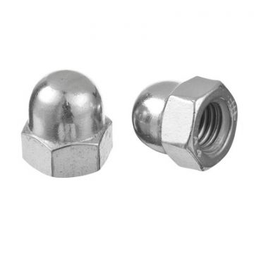 Zeskantige dopmoer, hoge vorm, M12 x 18 mm x 22 mm, A4-70, QS-516