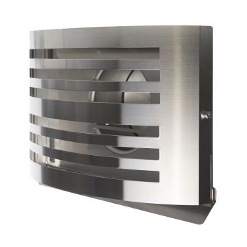Design gevelkap PREMIUM LINE ALFA, 150 mm, met terugslagklep, RVS-304