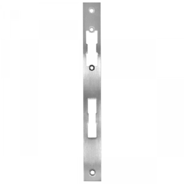 Platte sluitplaat voor elektrische deuropener, RVS-304