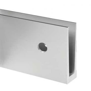 Easy Glass Slim vloerprofiel, zijmontage, 5000 mm, model 6905, aluminium (geanodiseerd)