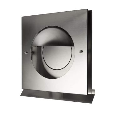 Design gevelkap PREMIUM LINE KAPPA, 125 mm, met terugslagklep, RVS-304