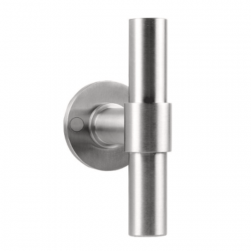 Deurkruk massief ONE PBT20XL/50 dubbel geveerd op rozet mat RVS