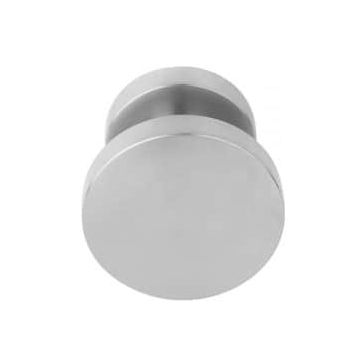 Massieve voordeurknop vast op rozet BASICS LB701V, mat RVS