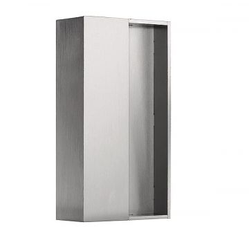 SQUARE  LSQ161/38 inbouw/schuifdeurkom mat RVS