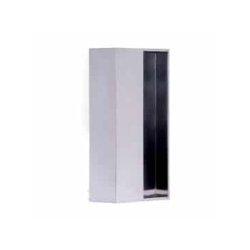 Inbouw-/schuifdeurkom SQUARE LSQ161/43, te verlijmen, gepolijst RVS