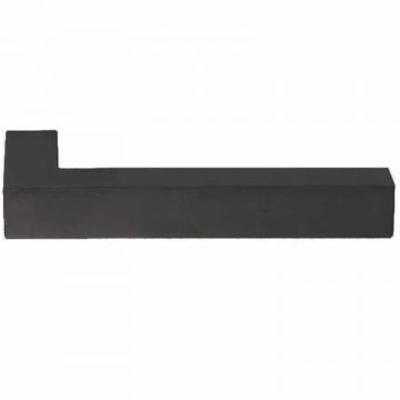 Massieve deurkruk zonder rozet Piet Boon SQUARE LSQI-ZR mat zwart gecoat