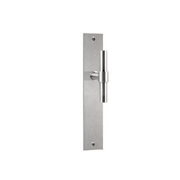 Massieve knop ONE PBT15VP236SFC vast op schild blind mat RVS