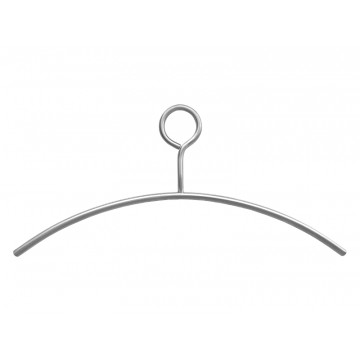 Kledinghanger 10mm, dicht oog, RVS-304