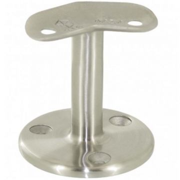 Railingsteun 135° voor ligger buis 42,4 mm RVS-304 mat geslepen model 0391