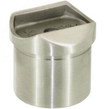 Buisadapter 33,7 x 2,0 mm voor ligger 33,7 mm RVS-304 mat geslepen model 0502