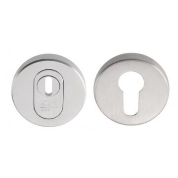 Massieve veiligheidscilinderrozet met kerntrekbeveiliging SKG*** BASICS BVEIL-KT, PVD mat RVS