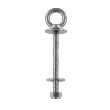 Oogbout met kraag en houtdraad M10 x 100 mm